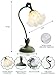 AQDZCNF Flower Table Lamp,LED Reading Light Bedside Vintage Flower Night Light,3 Colors Modes Kawaii Bedside Lamps Decor,Living Room Bedroom Room Lighting Table Lamps Home Decoration (Green)
