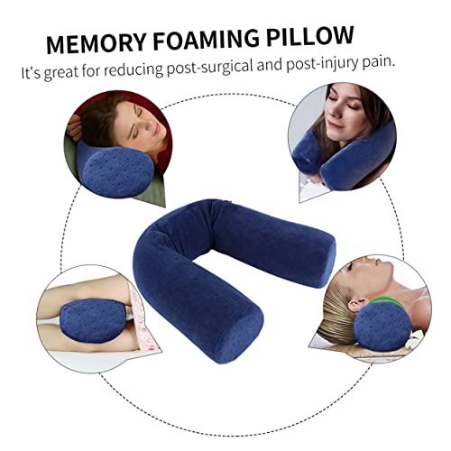 Oreiller cervical mousse à mémoire de forme ergonomique pour lit et bureau