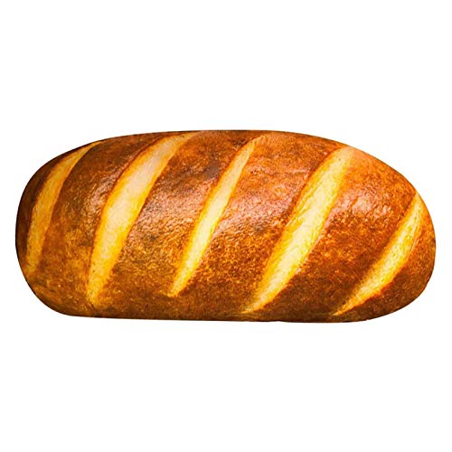 3D Simulation Brot Kissen, Baguette Kissen Weiche Butter Toast Brot Lebensmittel Kissen Lendenwirbel Rücken Kissen Plüsch Gefüllte Ragdoll Schlafkissen Für Zuhause Kinderzimmer Dekoration (40 / 100cm) Cover