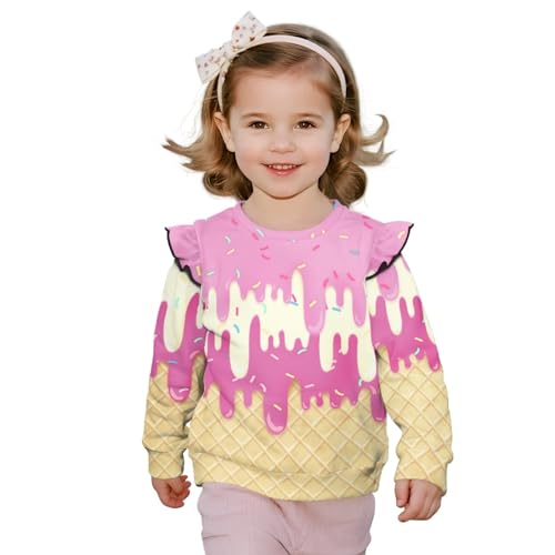 HUIACONG Long Sleeve Tshirt for Girls Toddler Shirt for Kids Hoodie