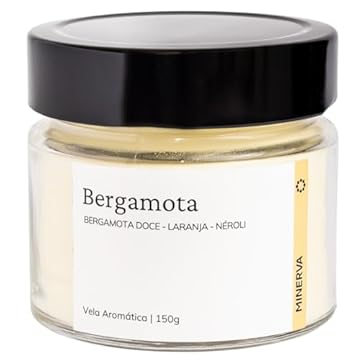 MINERVA - Vela Aromatica Perfumada Aroma de Bergamota Tangerina - 150g