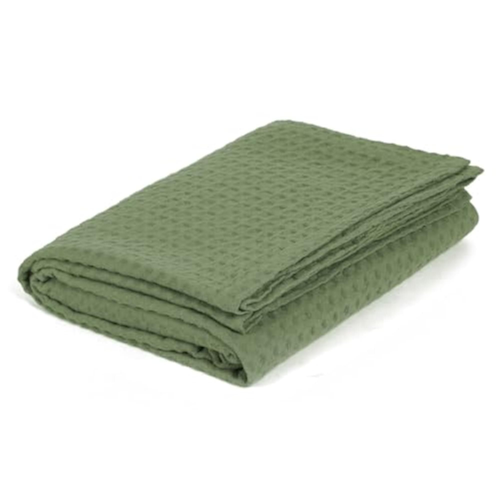 Waffle Knit Cotton Throw Blanket for Living Room