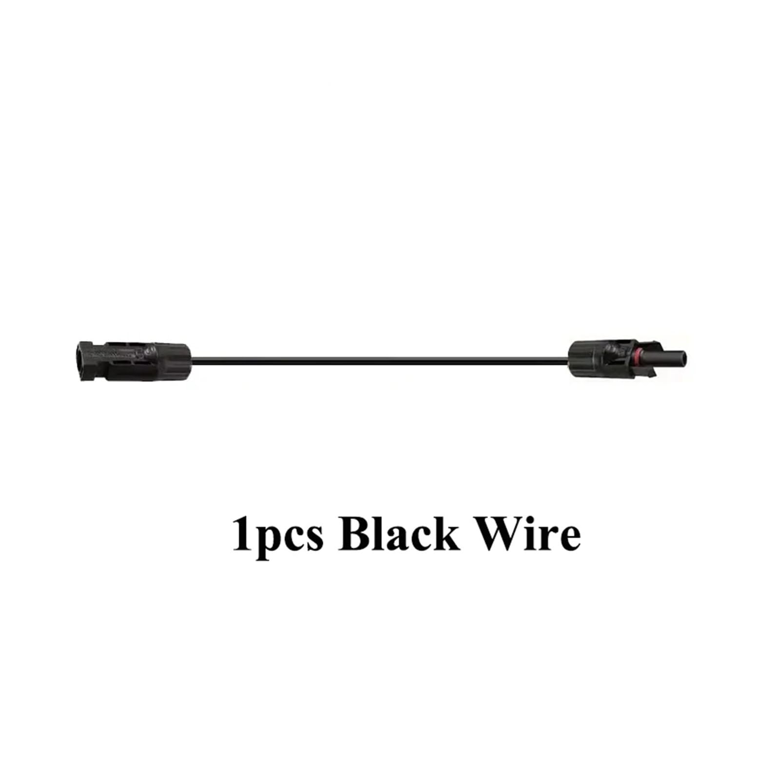 cavi solari Cavo di prolunga solare CC nero/rosso da 3,2 piedi a 65,6 piedi 4/6 mm2 Cavo solare 12/10 AWG con connettore fotovoltaico utilizzato nel sistema di pannelli solari da 1 m a 20 m(1pcs Black