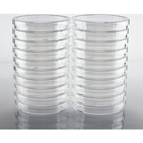 EZ Bioresearch Sterile 100 mm X 15 mm Petri Dish with Lid, Vented, 2 x Pack of 10 Cover