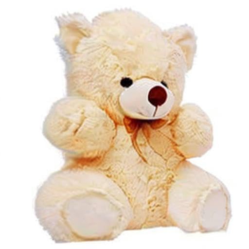 Image of HUG 'n' FEEL SOFT TOYS Soft Toys Long Soft Lovable Huggable Cute Giant Life Size Teddy Bear Child Safe Best for Birthday Gift Valentine Gift for Girlfriend 2 FEET Cream Plush & Stuffed Toys