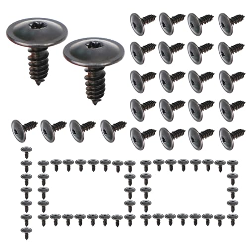 セルフタッピングねじ | 100個 フェンダー・バンパー固定用ねじ 自動車用 - 自動車用締結工具 外装部品 ワークショップ・家庭用パック