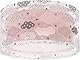 Dalber Deckenlampe kinderzimmer, Deckenleuchte für Kinder Clouds Wolke Rosa, Deckenlampe Kinderzimmer, 41416S, E27
