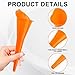 Long-Neck Oil Funnel for Automotive – Multi-Function Plastic Funnel for Oil, Gas & Lubricants – Universal Car Accessory (Orange (1-Pack))