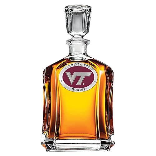 Image of Heritage Pewter Virginia Tech Capitol Container | 24 OZ Glass Container | Expertly Crafted Pewter Glass