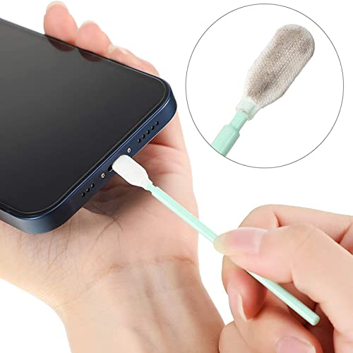 SHULLIN Pack of 17 Metal Anti Dust Plug Phone Port Cleaning Brush Kit Mobile Phone Speaker Cleaning Brushes Mobile Phone Cleaning Phone Receiver Cleaning Brush for iPhone 11/11 Pro Max/12 Mini/12 - Image 3
