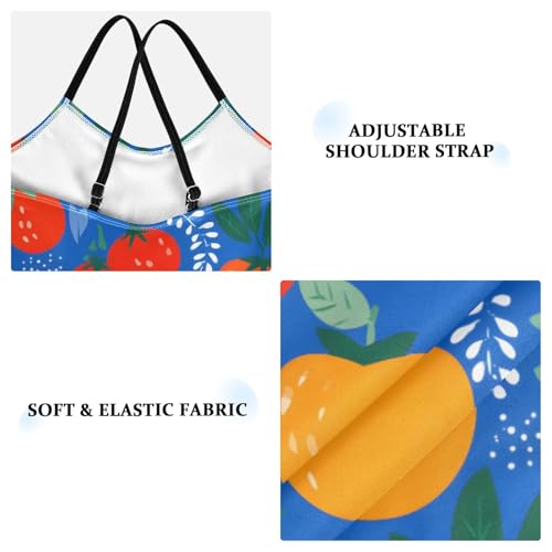 Summer Tomatoes Pattern Girls One Piece Swimsuits Summer Quick Dry Beach Bathing Suit4