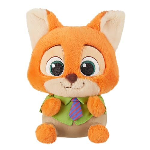 MINISO Disney Zootopia 2 Plush Toy 11 Official Nick Wilde Stuffed Animal with Embroidered Details Soft Plush Gift for Girls Boys Kids Adults Disney Fans Cute Zootopia Toys for Bedroom Decor