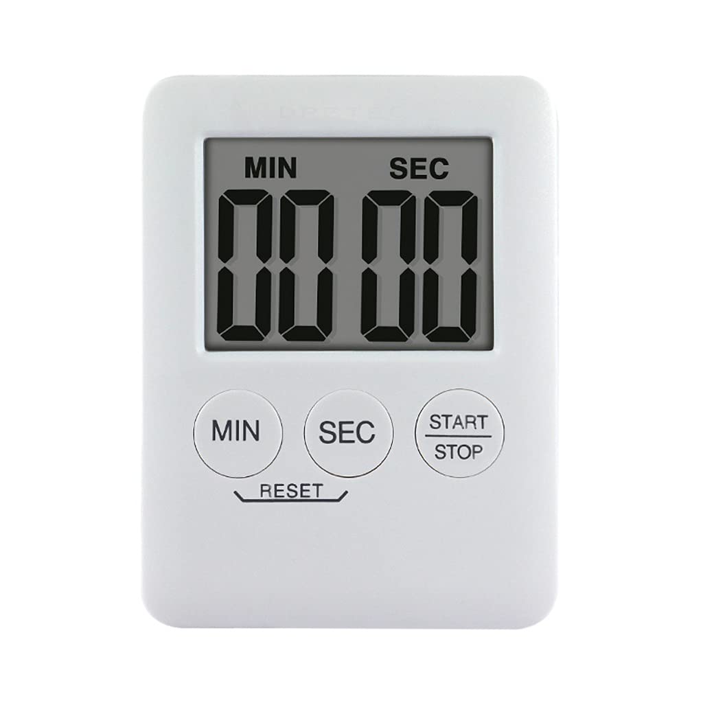 Timer da cucina digitale Timer da cucina digitale e timer digitale magnetico con orologio a 24 ore di muto contare il conteggio del display LCD grande e il conteggio degli allarmi Adatto a bambini, in
