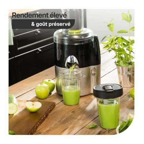 magimix Extracteur de Jus Multifonction 3 en 1 – Presse Agrumes, Centrifugeuse et Extraction à Froid – Moteur Puissant, Sans BPA, Facile à Nettoyer – Idéal Fruits & Légumes – Rouge