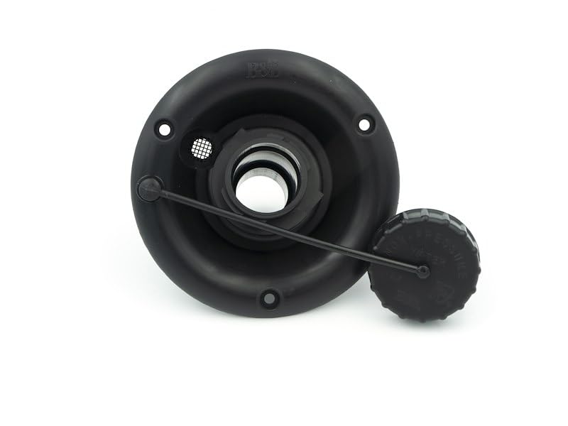 Fresh Water Inlet Recessed Inlet Without Hatch Accepts 1-1/4 Inch Or 1-3/8 Inch Water Fill Hose 3-1/2 Inch Diameter Cutout Size Black