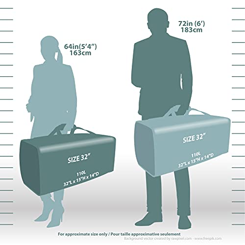 Jetstream Heavy Duty Multi Pocket Large Sports Gym Equipment 3-Pocket Travel Duffel Bag (32 Inch, Grey)