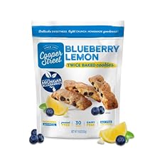 Cooper Street Italian Biscotti Cookies - Lemon Blueberry, 18oz, Peanut & Dairy Free, Satisfies Sweet Tooth, Made with 100 Year Old Family Recipe, No Artificial Flavors, Sodium Free