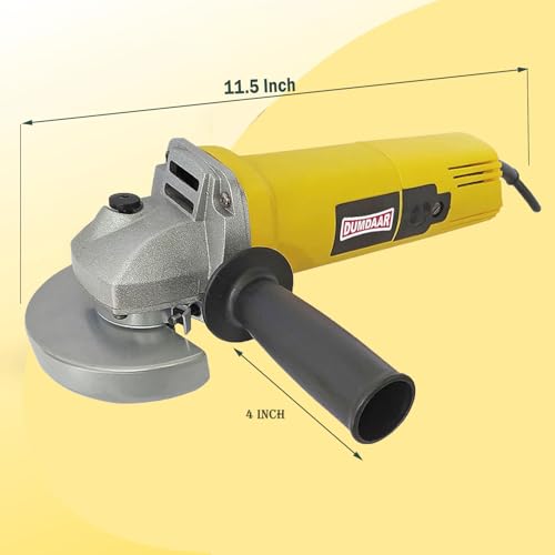 Image of Inditrust Dumdaar Angle grinder machine 950W 100% Copper Winding 801 model machine (YELLOW)