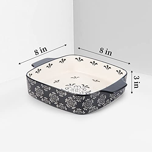 image for Wisenvoy Brownie Pan Ceramic Baking Dish 9x9 Baking Pan Nonstick Casse