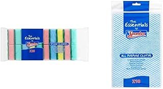 Spontex Essentials Sponge Scourer - 6 Pack of 20, Total 120 Sponge Scourers