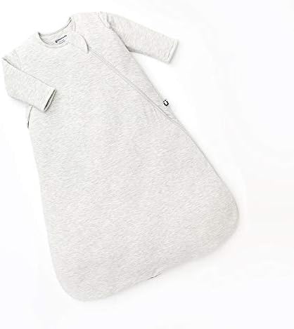 GUNAMUNA Unisex Baby Long Sleeve Wearable Sleep Bag, Bamboo-Rayon Premium Duvet Sack, 2.6 TOG, Heather Grey, 24-36 Months