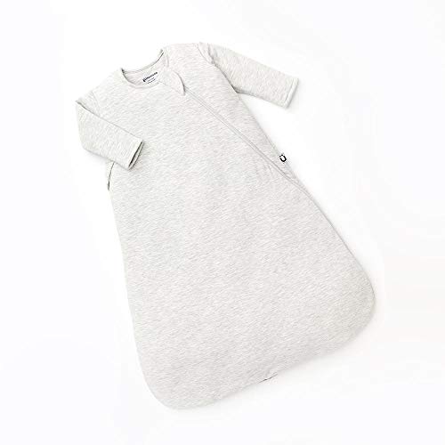 Gunamuna Unisex Baby Long Sleeve Wearable Sleep Bag, Bamboo-Rayon Premium Duvet Sack, 2.6 Tog, Heather Grey, 24-36 Months #TOP3