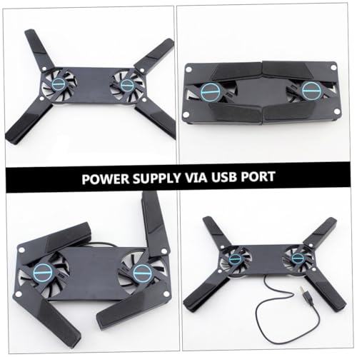 Base enfriadora portátil plegable para laptop con ventiladores USB miniatura 3