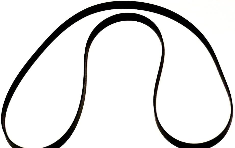 ReadyWired Turntable Belt laid flat, showing its elongated loop shape
