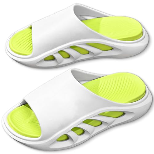 Floats Cloud Slippers for Women and Men, Pillow House Slippers Shower Shoes Indoor Slides Bathroom Sandals, Ultimate Comfort, Lightweight, Thick Sole, Non-Slip, Easy to Clean