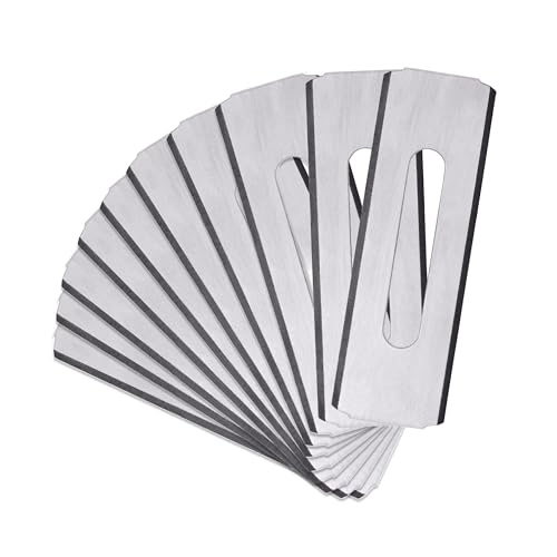 Klein Tools 44128 Carpet Utility Blades 10-Pack, Round Corner Knife, Heavy-Duty Utility Knife Replacement Blades, Carpet Cutter Tool for Flooring and Rug Cutting