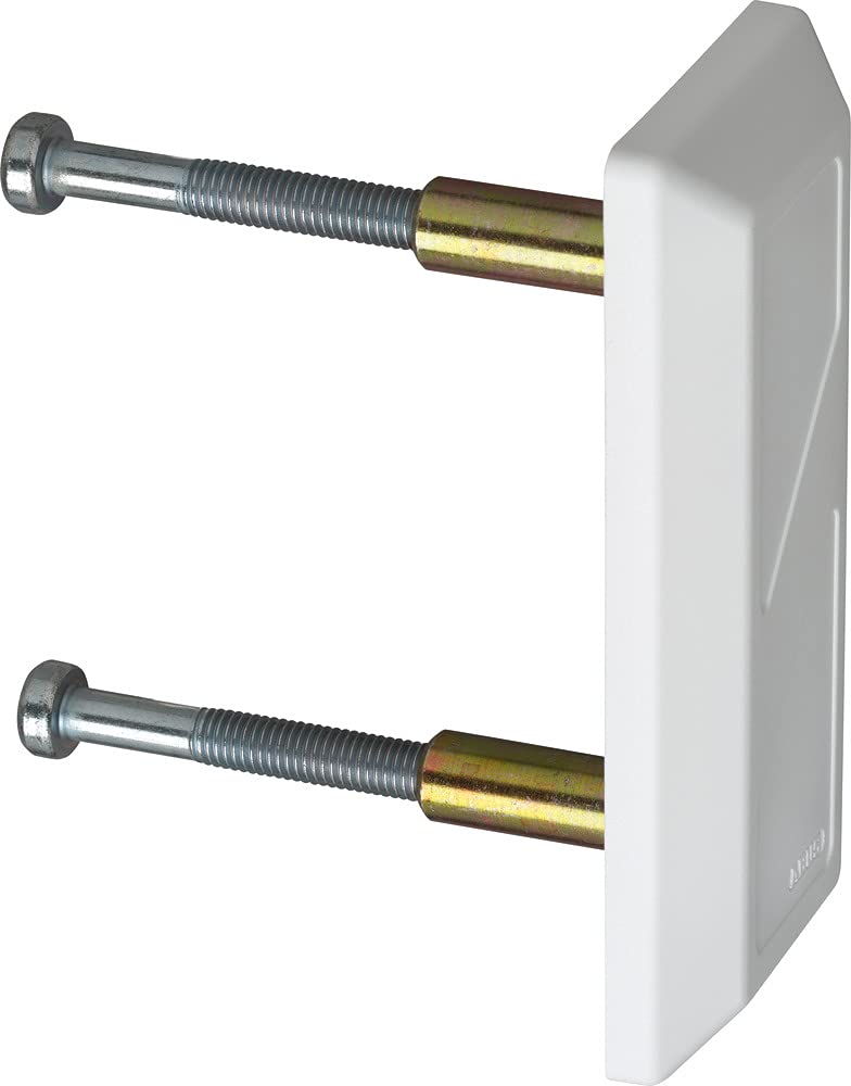 ABUS 86750 PA1014 Befestigungs-Set, weiß | 2 Panzerplatten für stabile Verankerung, gehärtete Außenteile, Schließbleche für PR1400/PR1800 inklusive