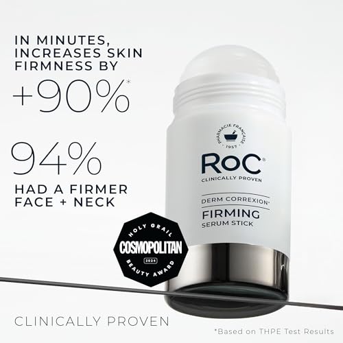 RoC Derm Correxion Retinol Firming Serum Stick with Antioxidants to Visibly Tighten and Firm Wrinkles and Laugh Lines For Men and Women + Retinol Eye Cream Packette, 1.0 oz (Packaging May Vary) - Image 4