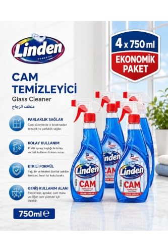 Cam Yüzey Temizleyici 750 ml Sprey x2 Adet