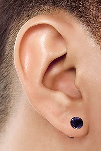 Organic Stone Amethyst Double Flared Saddle Ear Gauge Double Flare plugs Stretcher Lobe Earring Piercing Jewelry Choose Sizes4