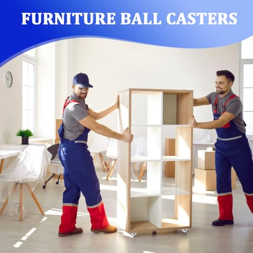 PLKSEI 4 Pezzi Rotelle a Sfera per Mobili Ruote a