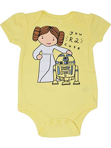 Star Wars Baby Girls 5 Pack Bodysuits Princess