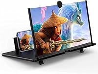 BAONUO 18 Zoll Handy Bildschirm vergrößerer,Bildschirm Lupe Handy, 3D HD Handy Bildschirmlupe Vergrößerung, Anti-Blaulicht Bildschirm Lupe für alle Smartphones für das Ansehen von Filmvideos