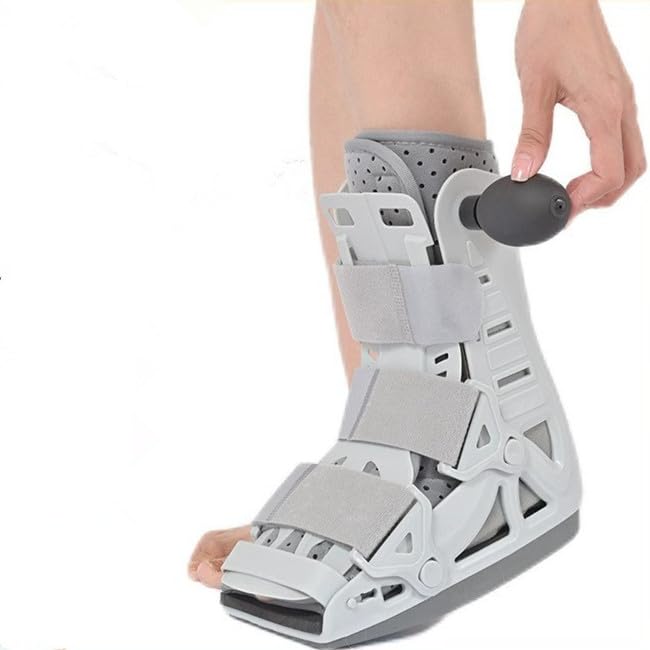 Short Air Walker Boot, Lightweight Fracture Walking Boot with Adjustable Straps, Orthopedic Support Brace for Foot and Ankle Recovery (M:10.2in)