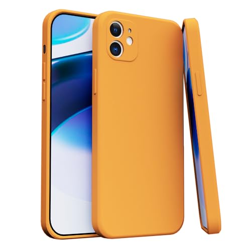 Capa Case Capinha Para iPhone 11 Silicone Aveludada Com Forro aveludado Premium (LARANJA)