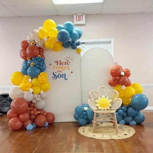 Image of Here Comes the Son Balloon Arch Garland Kit Back to School Party Decoration