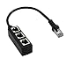 RJ45 Female 1 to 3Port Female Socket Adapter Interface, Gedun RJ45 Network Splitter Adapter, Ethernet Cable 8P8C Extender Plug, for Cat5, Cat5e, Cat6, Cat7 LAN Ethernet Socket Connector Adapter