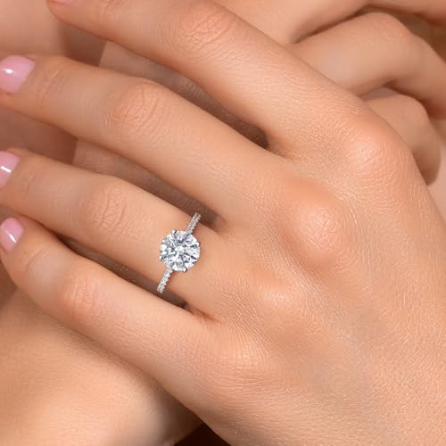 Gem Stone King 1-3 Ct 14K White Gold IGI Certified Lab Grown Diamond Engagement Ring | E-F Color | VS1-VS2 Clarity | Wedding Anniversary Promise Gold Ring For Women4