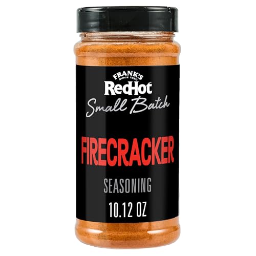 Frank’s RedHot Seasoning, Firecracker, Small Batch, Made for Chefs, Sweet & Savory Flavor for Wings, Pizza, Grilled Meat, Veggies, and More, 10.12 oz