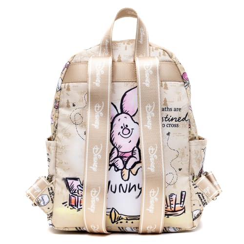 Piglet Mini Backpack for Kids Set - Bundle with 13” Winnie the Pooh Backpack with Front Pocket and Water Bottle | Disney Piglet Backpack for School3