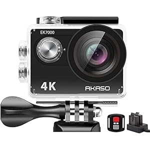 AKASO EK7000 4K30FPS Action Camera – 20MP Ultra HD Underwater Camera 170 Degree Wide Angle 98FT Waterproof Camera with…