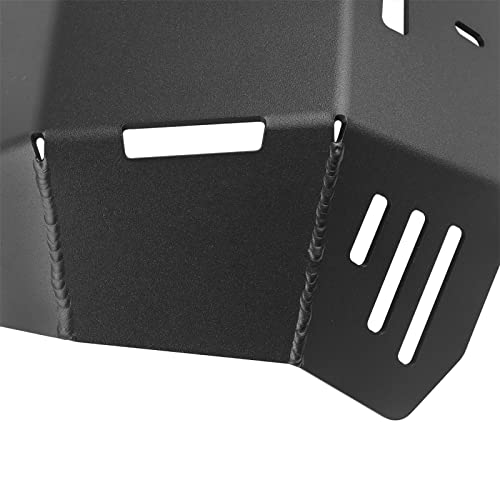 Image of Motorcycle Engine Skid Plate Bash Plate Compatible with Honda CRF300L CRF300 L ABS 2021 2022 2023 2024 2025 CRF300LS 2023 2024 2025 Aluminum Belly Pan Protective Cover(black)