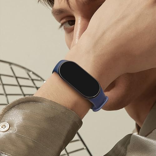 Image of Vanjua Watch Strap for Xiaomi Smart Band 10 /9 /8, Soft Silicone Adjustable Sport Wrist Band for Xiaomi Mi Band 8 /9 /10 Smart Watch (No Watch)