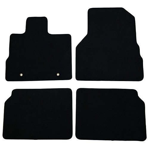 Floor Mats Compatible With 10-17 Chevy Equinox, Black Nylon Flooring Protection Interior Carpets by IKON MOTORSPORTS, 2011 2012 2013 2014 2015 2016