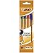 BIC Cristal Original Stylos-Bille Pointe Fine (0,8 mm) - Couleurs Assorties, Pochette de 4