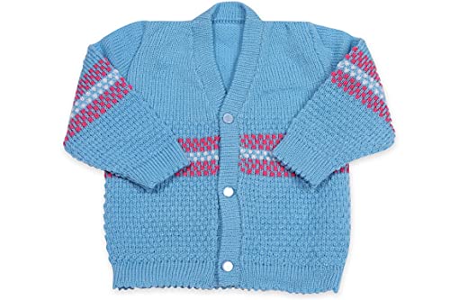 Image of CUBS & HUGS Baby-Boys Wool V-Neck Knitted Sweater Leggings Cap Booties